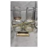 2 gold stripe tumble ups