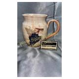 French glazed pottery grape pitcher