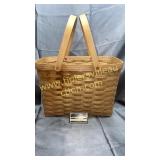 Large blonde longaberger basket