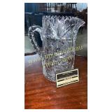 Heavy quality crystal pitcher