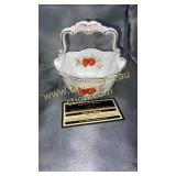 Queens bone China strawberry basket