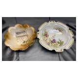 2 Germany handpainted bowls- blackberries and
