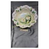 Hand painted Germany water lily bowl