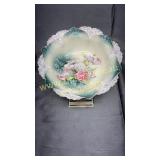 RS Prussia hand painted bowl rose and hydrangea