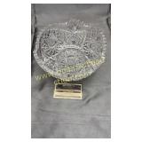 Heavy cut crystal bowl