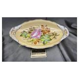 Hand painted oblong dish