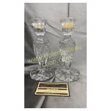 Crystal candle stands