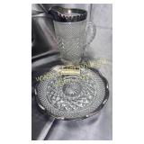Wexford trimmed in silverplate pitcher and
