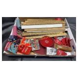 Collection of Coca-Cola wooden rulers, playing