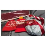 Vintage Dr.Pepper jacket, toboggans and car