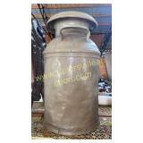 Painted milk can