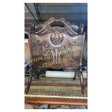 Carved magazine rack