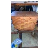 Large longaberger flip top basket