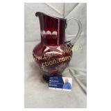 Ruby cut to clear pitcher