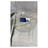 Etched Crystal tidbit tray