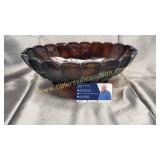 Deep amber console bowl