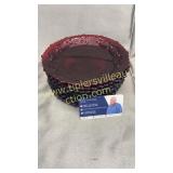 8 Ruby red cape cod dessert plates