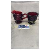 Ruby red cape cod cream and sugar