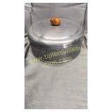 Vintage aluminum cake cover no plate
