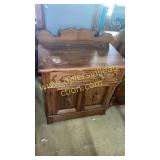 Antique walnut washstand