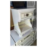 Vintage white nightstand