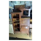 Antique oak bookcase secretary project piece