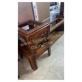 2 end tables and sofa table no glass