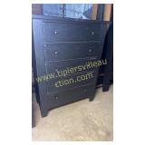 Distressed oak tall chest