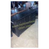 Distressed oak dresser base