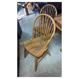 Pair of oak chairs