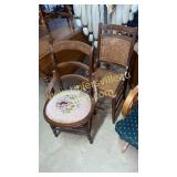 2 Victorian side chairs