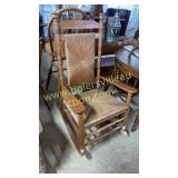 Oak porch rocker