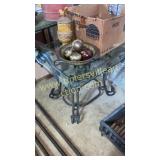 Metal end table not contents