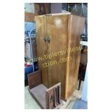 English oak wardrobe