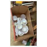 Box of milk glass