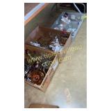 Three boxes of glassware