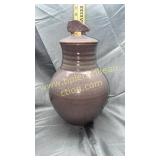 Purple pottery urn