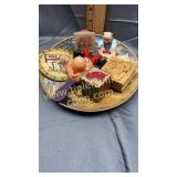 Vintage pig and Minnie Mouse on pig plate