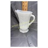 Anchor hocking milk glass small pitcher