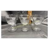 Set of 6 quality sherbets possibly fostoria