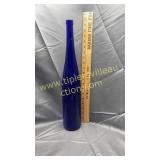 Tall cobalt bottle