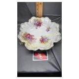 Hand painted empire China grape bowl
