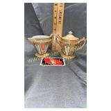 Luster ware cream and sugar