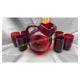 Ruby red juice set