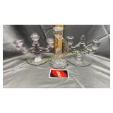 Crystal candle stands