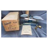 Vintage small precision scale in box with weights