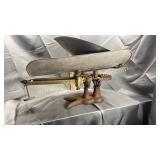 Old scales with extra pan