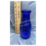 Cobalt liberty milk bottle