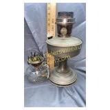 Aladdin and finger hole oil lamps