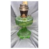 Green Aladdin oil lamp